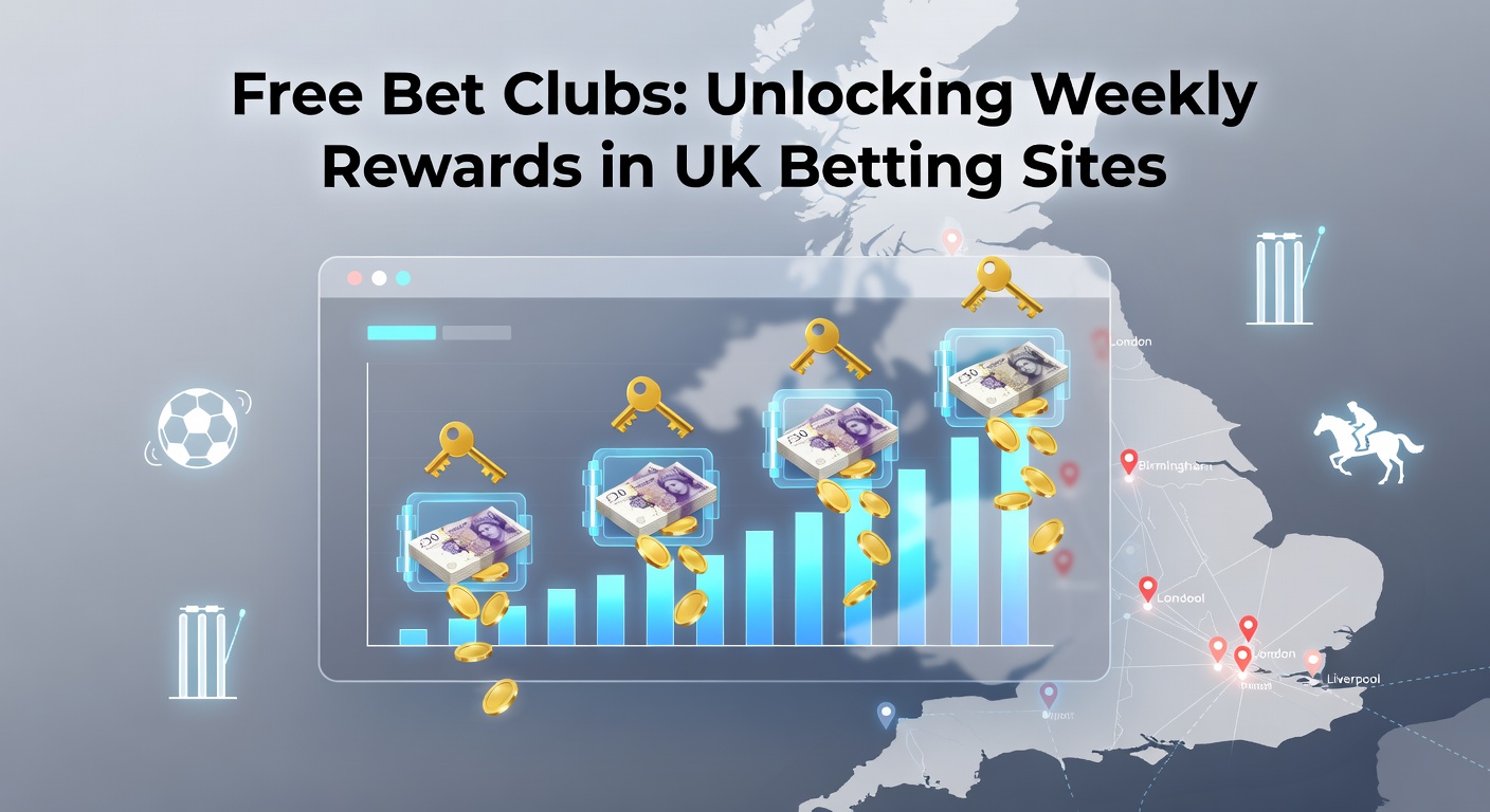 Screenshot of a betting site's free bet club dashboard showing weekly rewards and wagering trackers