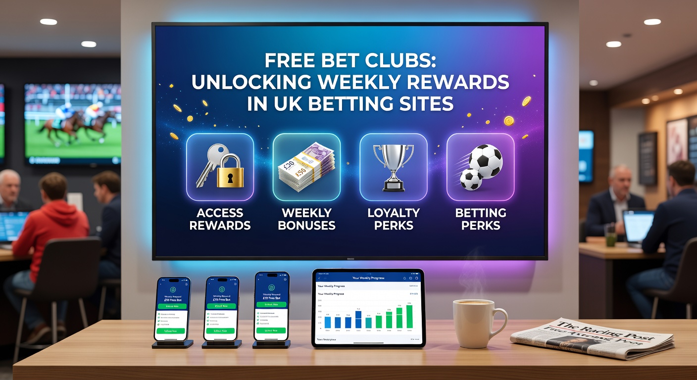 Collage of mobile screens displaying free bet notifications and loyalty progress on popular UK betting apps
