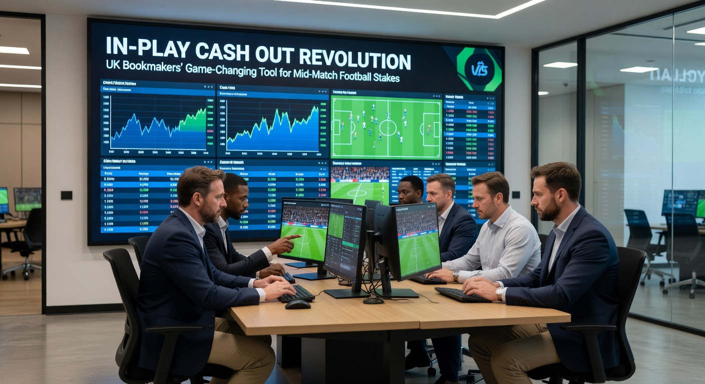 Close-up of a mobile betting app displaying a cash out button activated during a live football match, with real-time scoreline and adjusted odds visible