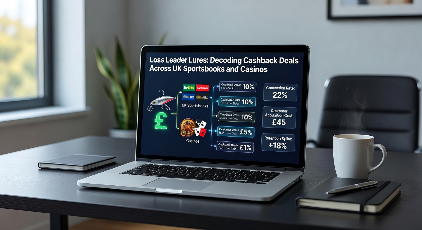 Close-up of a mobile app screen showing active cashback offer in a UK casino, with rebate calculator and terms sidebar