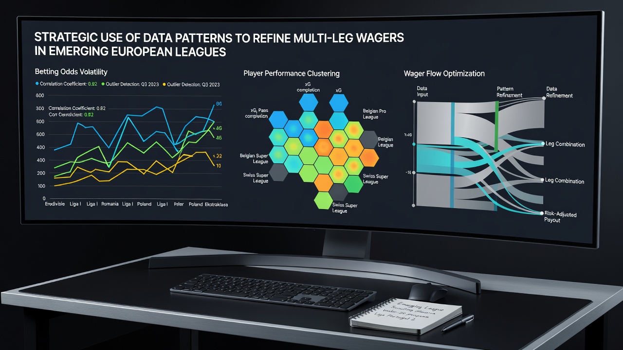 Analytical dashboard displaying multi-leg wager refinements based on league-specific data patterns